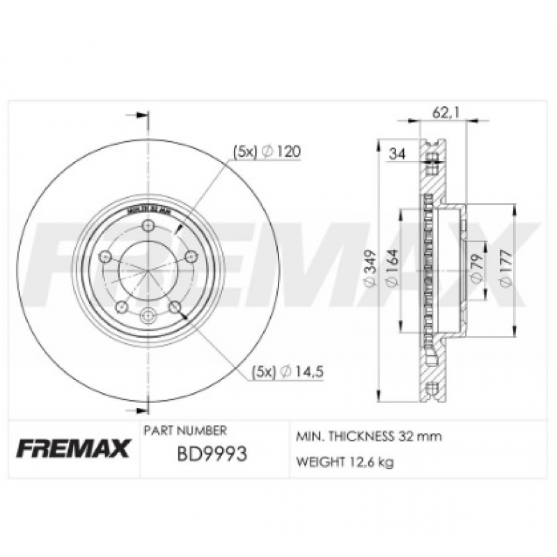 Disco De Freio Dianteiro Discovery Fremax