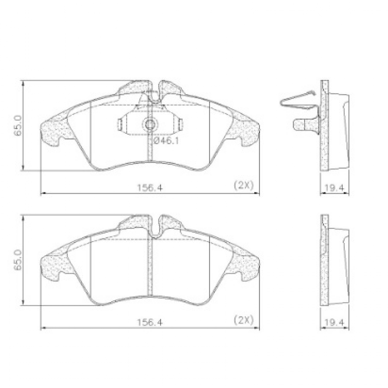 Pastilha De Freio Dianteira Sprinter Lona Flex