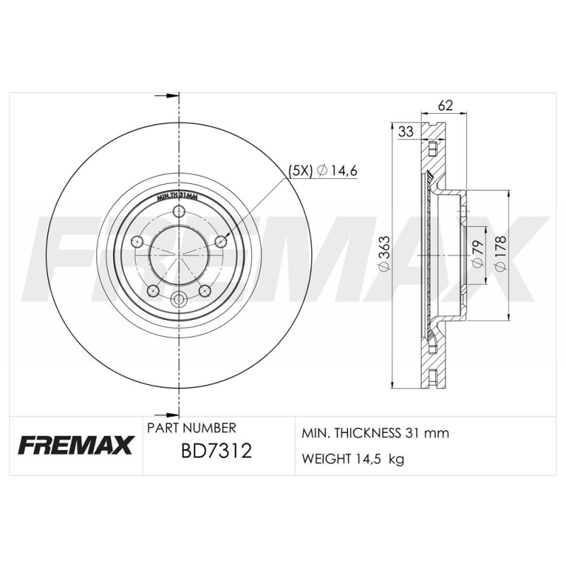 Disco De Freio Dianteiro Discovery Fremax
