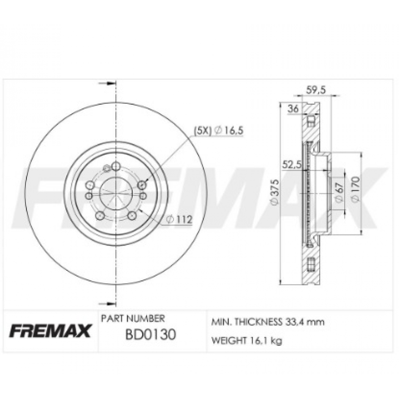 Disco De Freio Dianteiro Gle Class/gls Class Fremax