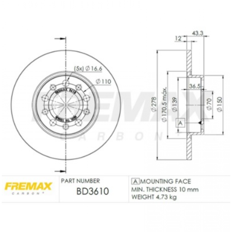 Disco De Freio Traseiro Renegade/compass Fremax