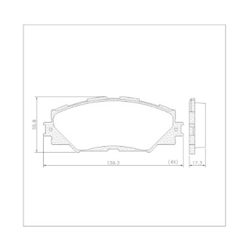 Pastilha De Freio Dianteiro Rav4/prius Lona Flex