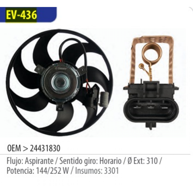 Eletroventilador Astra/vectra/zafira Omer