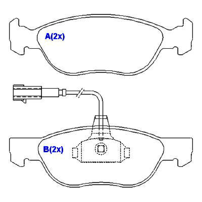 Pastilha De Freio Dianteira Marea/alfa 145/146 Syl