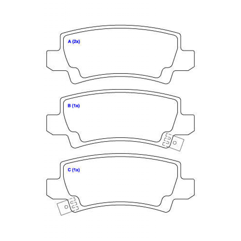 Pastilha De Freio Traseira Corolla/fielder Syl