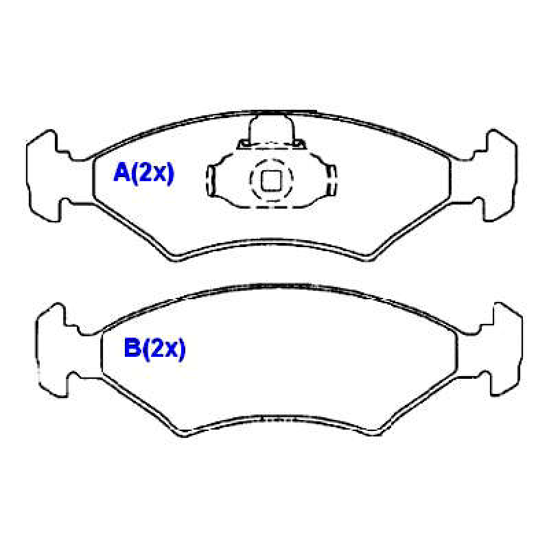 Pastilha De Freio Dianteira Courier/escort/fiesta Syl