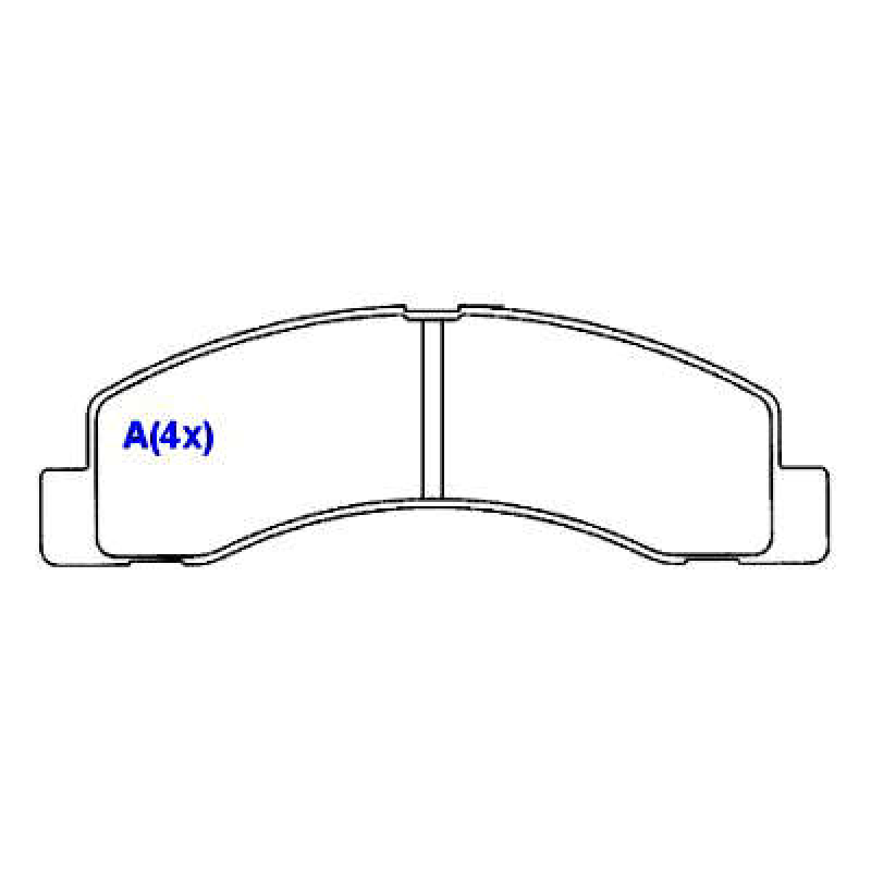 Pastilha De Freio Dianteira/traseira F250/f350/f4000 Syl