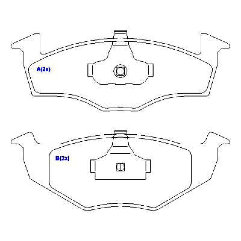 Pastilha De Freio Dianteira A3/golf/cordoba Syl