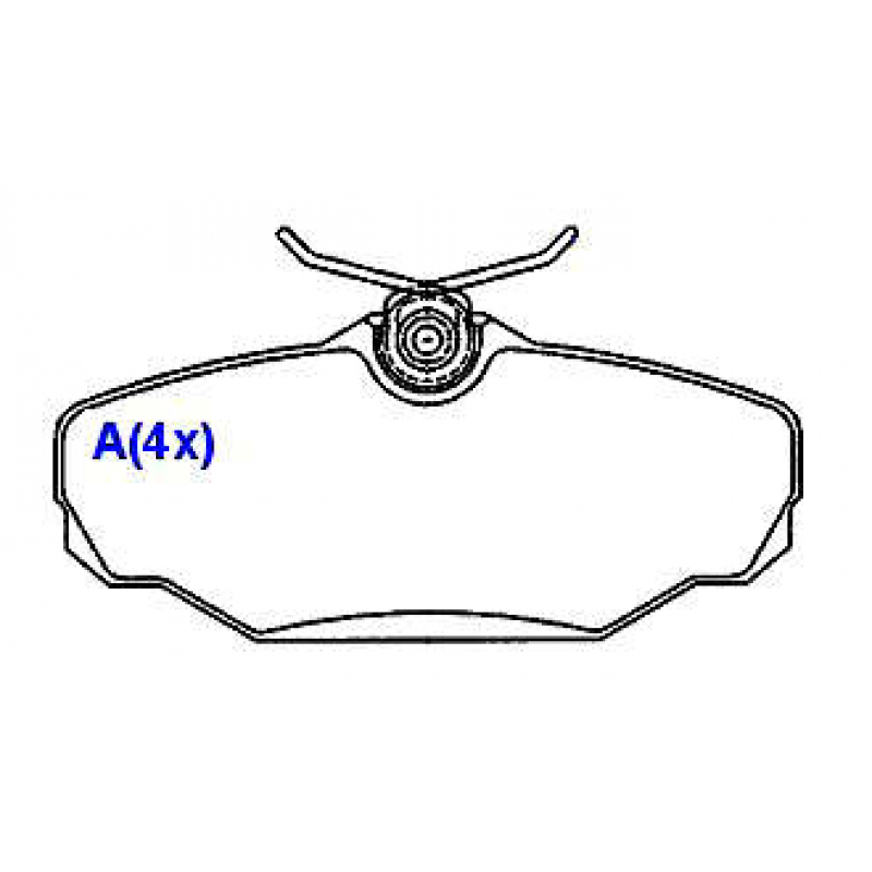 Pastilha De Freio Traseira Monza/taurus/t4 Syl