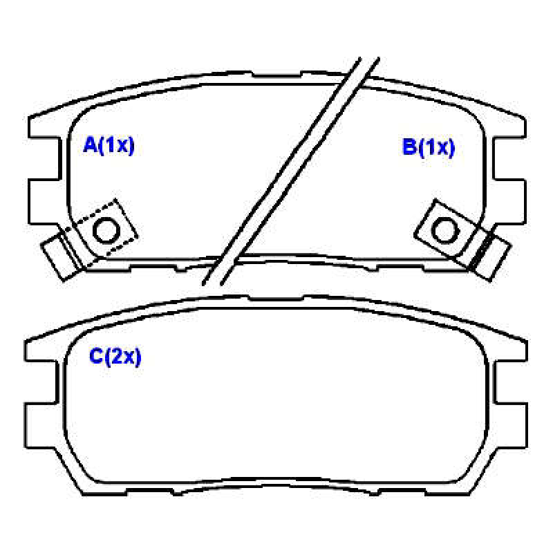 Pastilha De Freio Traseira L300/l400/montero/pajero Syl