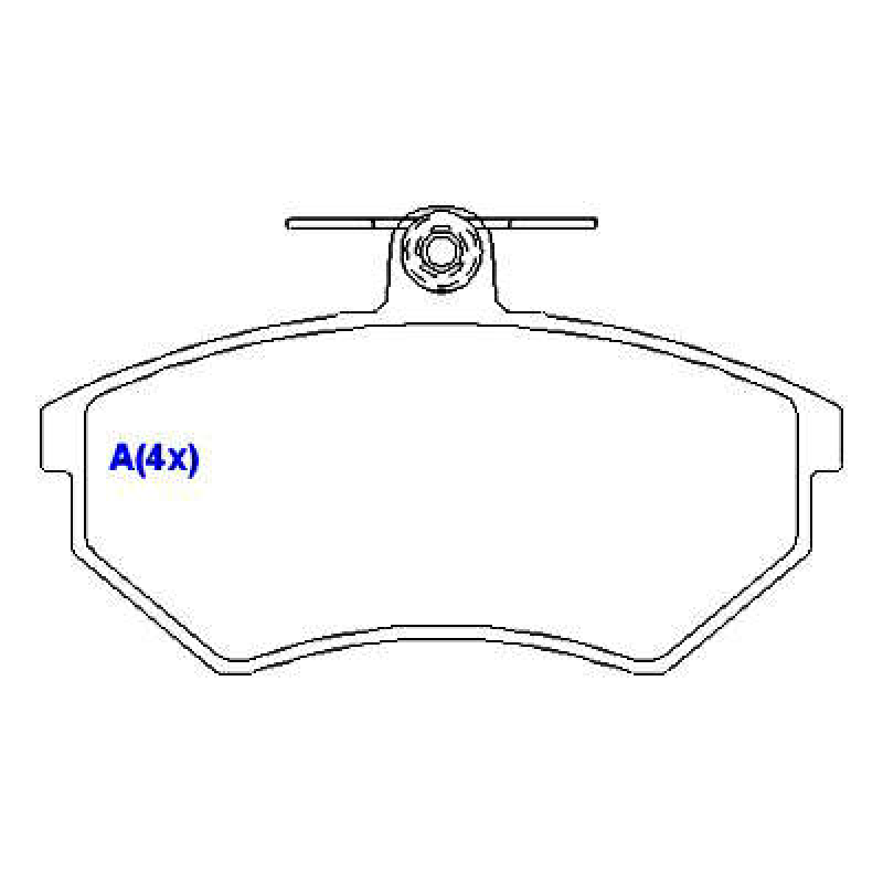 Pastilha De Freio Dianteira A4/golf/caddy Syl