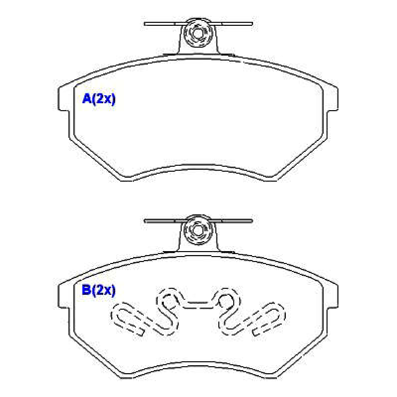Pastilha De Freio Dianteira A4/golf/passat Syl