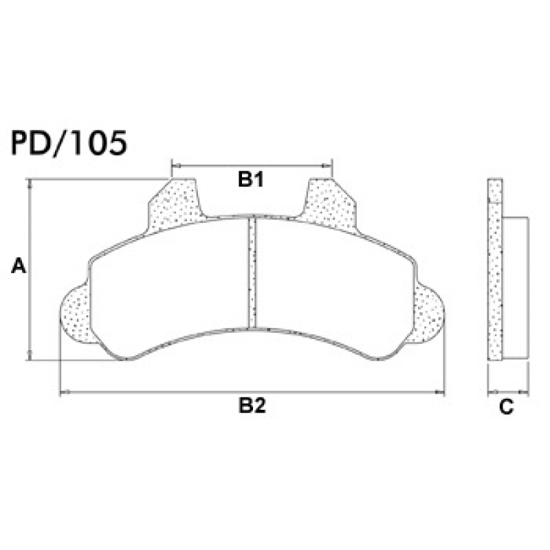Pastilha De Freio Dianteira F1000/a20/c20/d20 Fras-le
