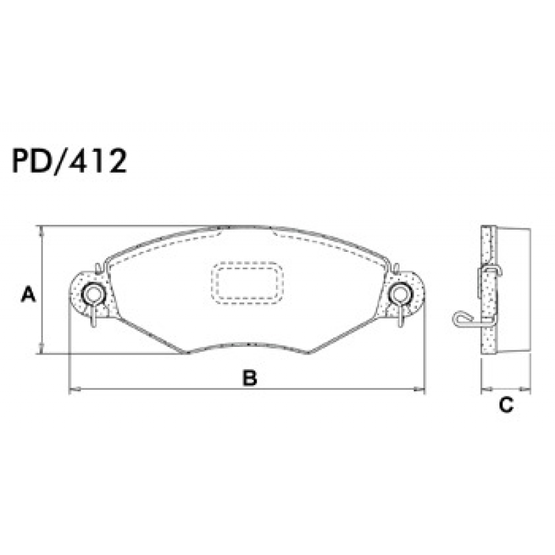 Pastilha De Freio Dianteira 206 (sem Sensor Abs) Fras-le