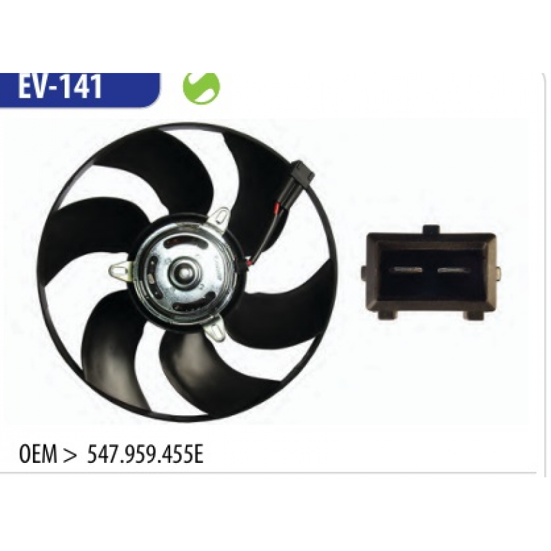 Eletroventilador Escort/verona/logus/pointer/gol/parati/saveiro Omer
