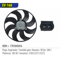 Eletroventilador Logan/megane/clio Omer
