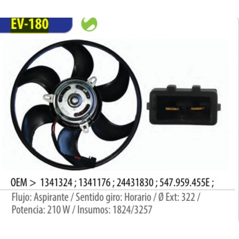 Eletroventilador Gol/parati/saveiro Omer
