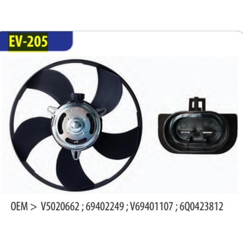 Eletroventilador Uno/fiorino//palio/siena/strada Omer
