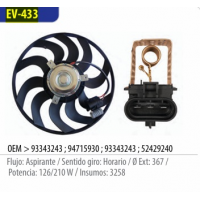 Eletroventilador Agile/corsa/montana Omer