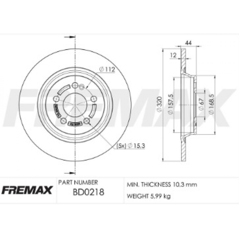 Disco De Freio Traseiro Gla/class/cla-class/glb-class/classe A Fremax