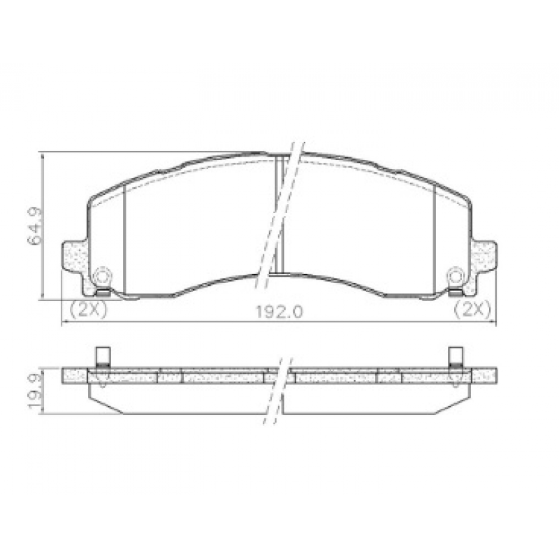 Pastilha De Freio Traseira Ram 3500/2500 Fras-le