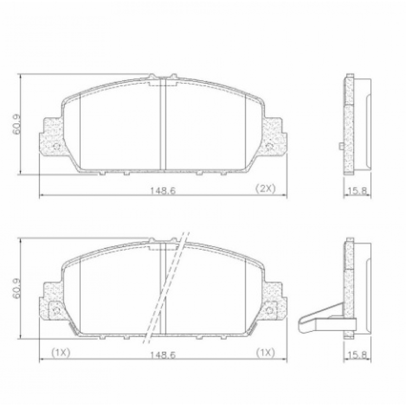 Pastilha De Freio Dianteira Hrv/accord Lona Flex