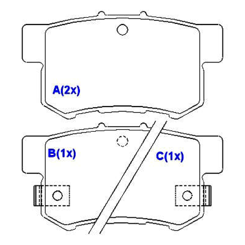 Pastilha De Freio Traseira Accord/civic/accent Syl