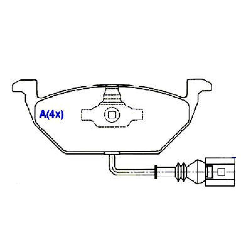 Pastilha De Freio Dianteira A3/golf/polo Syl