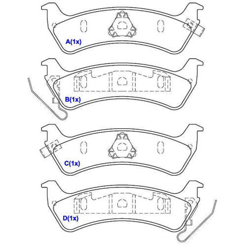 Pastilha De Freio Traseira Cherokee/grand Cherokee/wrangler Syl