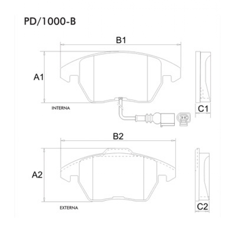 Pastilha De Freio Dianteira Q3/passat/tiguan Fras-le