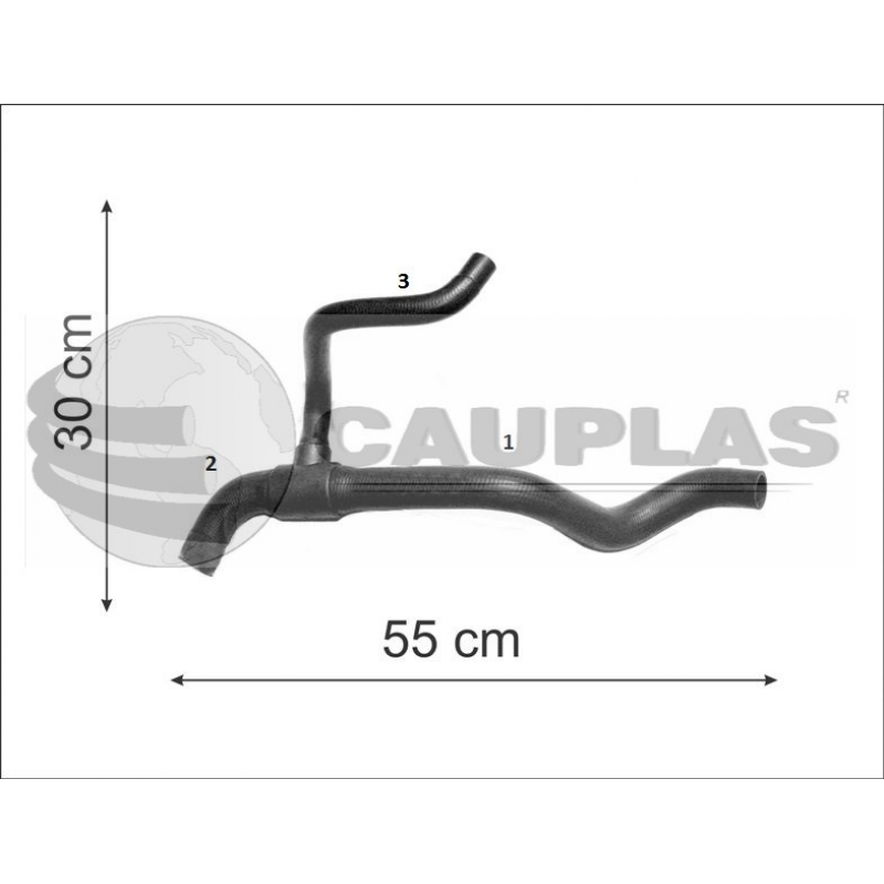 Mangueira Radiador Elba/premio/uno/fiorino (inferior) Cauplas Brasil
