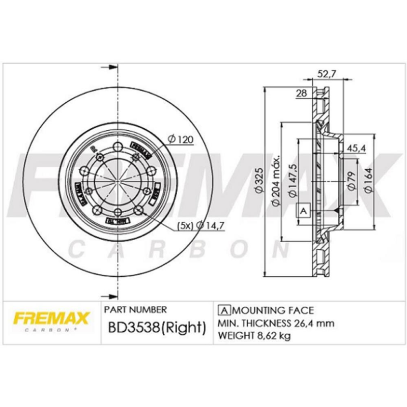 Disco De Freio Dianteiro M3 (direito) Fremax