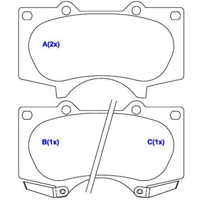 Pastilha De Freio Dianteira Hilux/land Cruiser Prado/pajero Syl