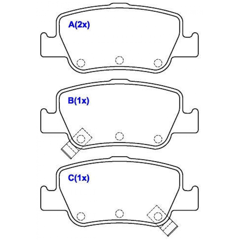 Pastilha De Freio Traseira Corolla Syl
