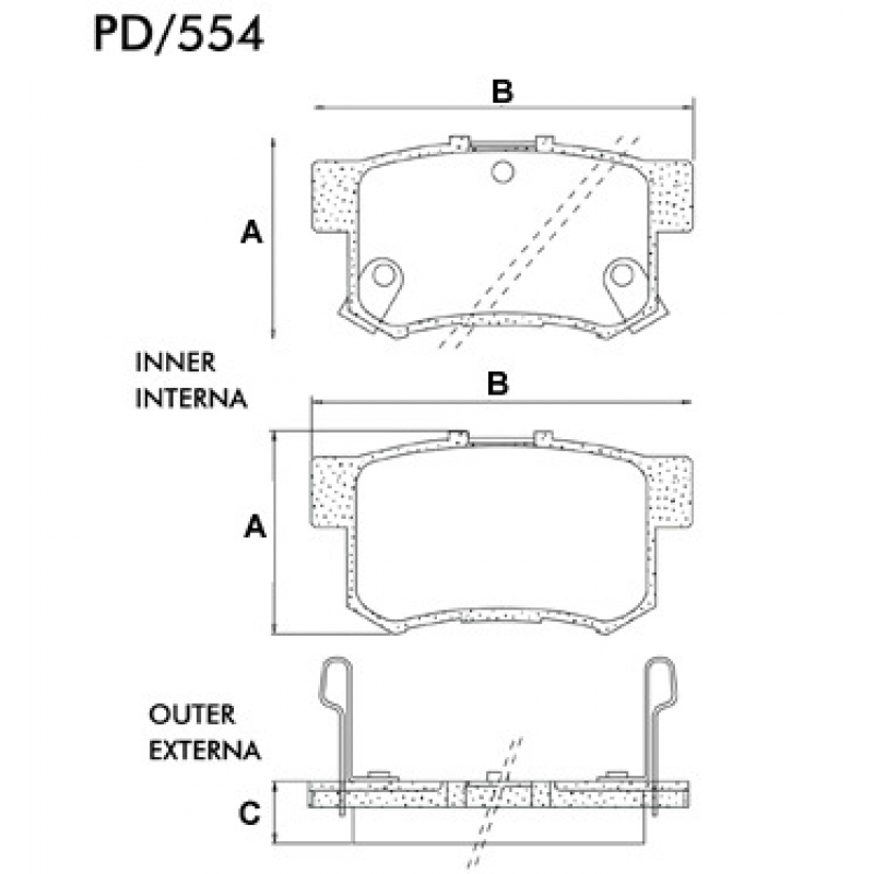 Pastilha De Freio Traseira Accord/crv/new Civic Fras-le