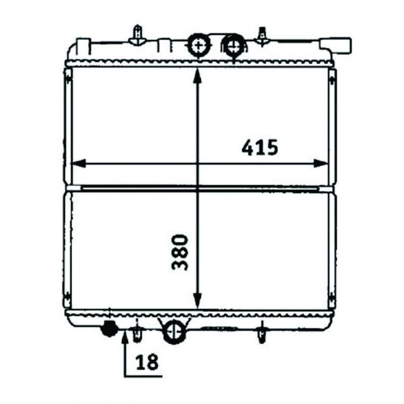 Radiador 206 Magneti Marelli