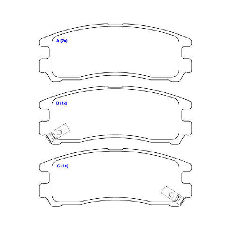 Pastilha De Freio Traseira Eclipse/galant/pajero Syl