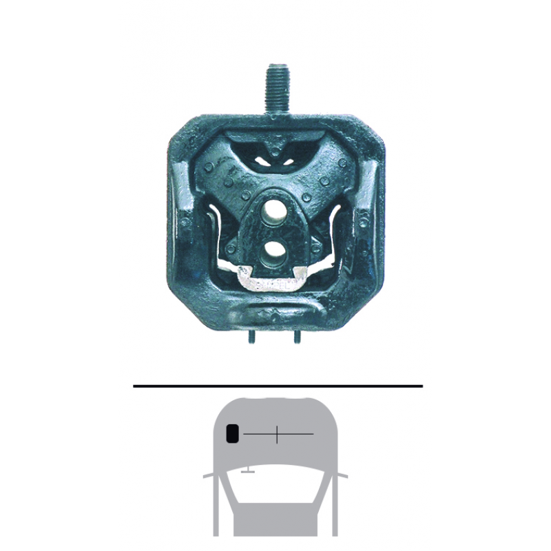 Coxim Motor Gol/kombi/parati (esquerdo) Sampel