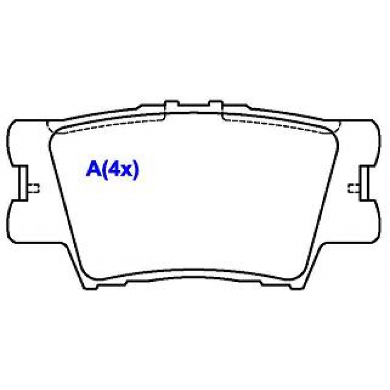 Pastilha De Freio Traseira Rav4 Syl