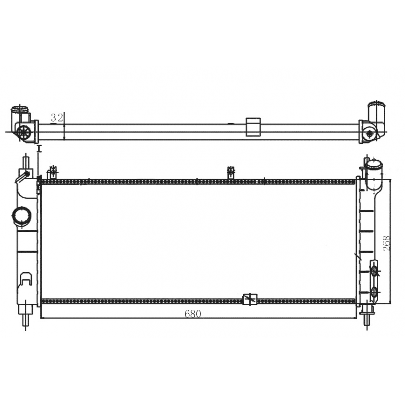 Radiador Corsa Magneti Marelli