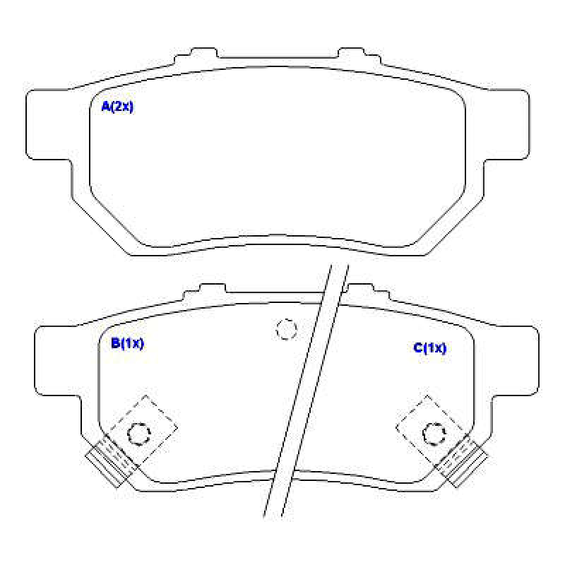 Pastilha De Freio Traseira Civic/crx/new Fit Syl