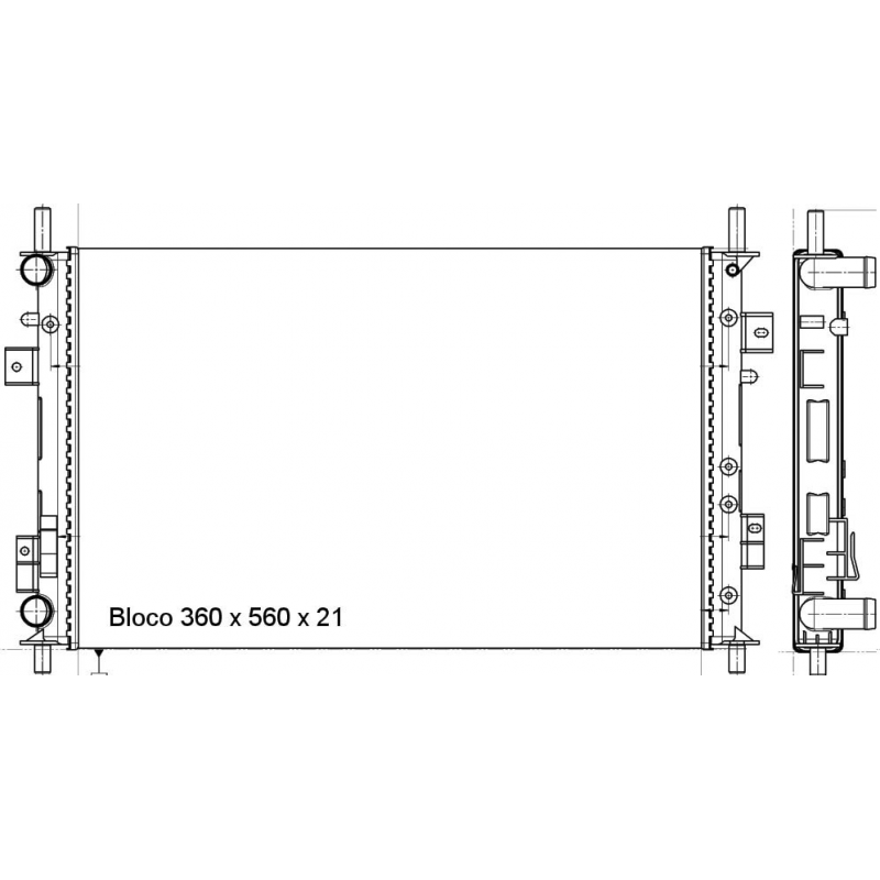 Radiador Ecosport/fiesta Magneti Marelli