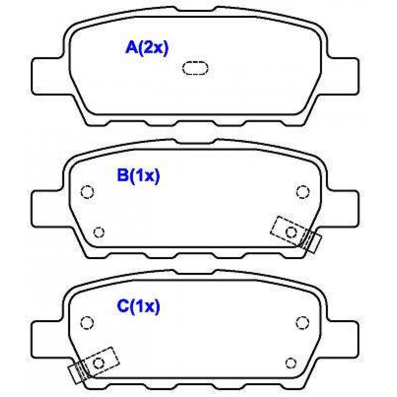 Pastilha De Freio Traseira Grand Vitara/sentra/xtrail Syl