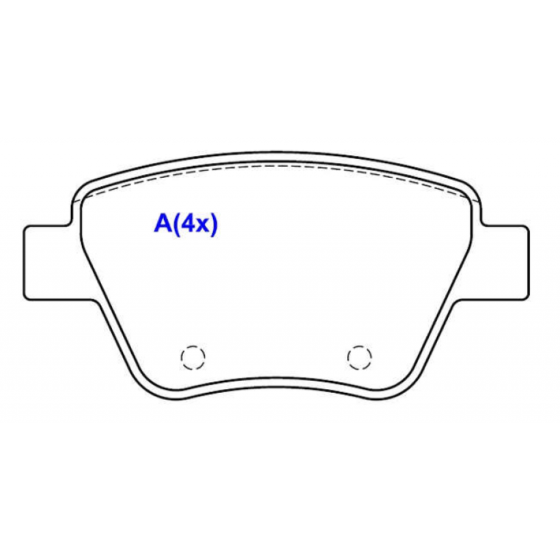 Pastilha De Freio Traseira A3/beetle/golf/jetta Syl