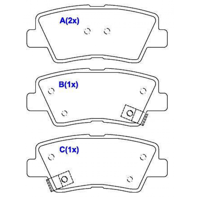 Pastilha De Freio Traseira Azera/elantra/soul Syl