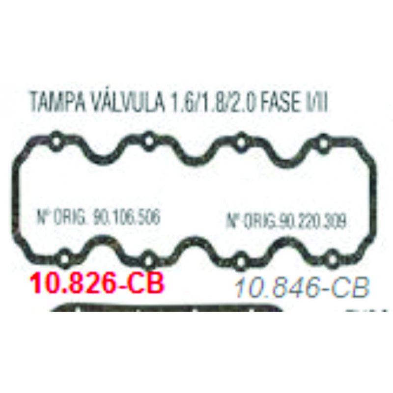Junta Tampa Valvula Monza/ipanema/kadett Spaal