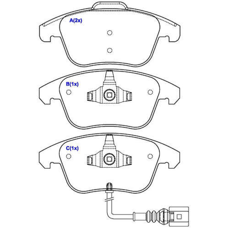 Pastilha De Freio Dianteira Q3/passat/tiguan Syl