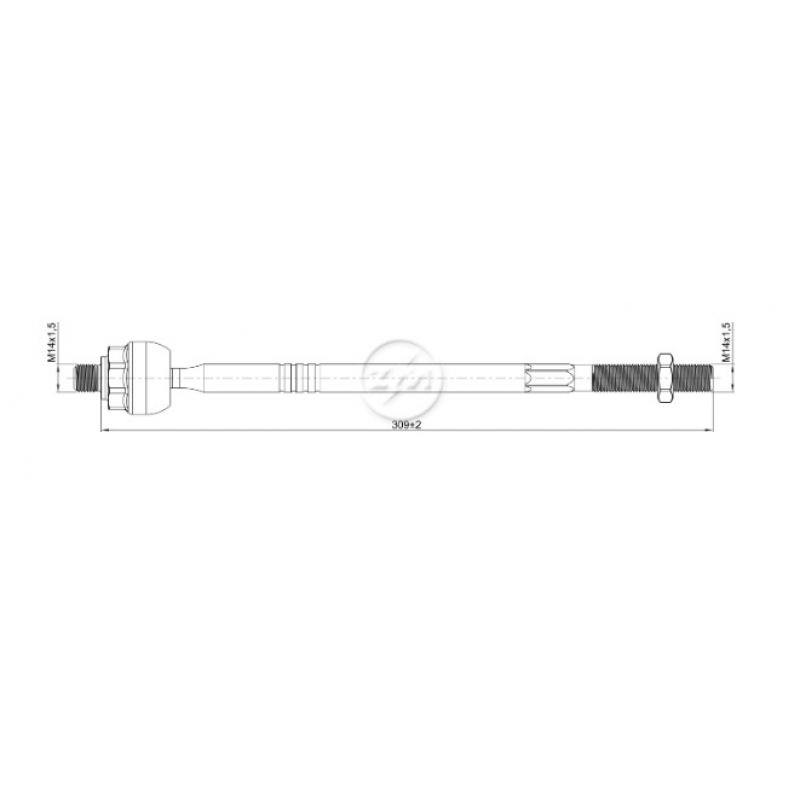 Barra Axial Brava/coupe/marea Zm