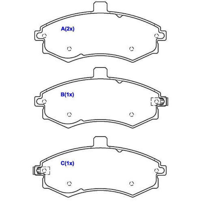 Pastilha De Freio Dianteira Elantra/matrix/cerato Syl