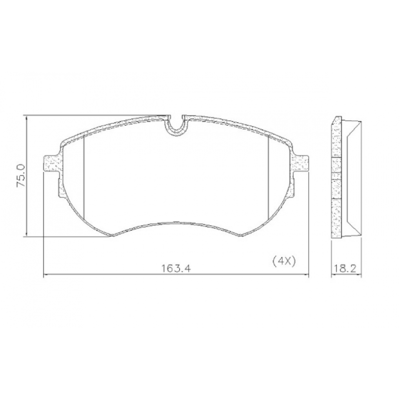 Pastilha De Freio Dianteira Amarok (ceramica) Fras-le